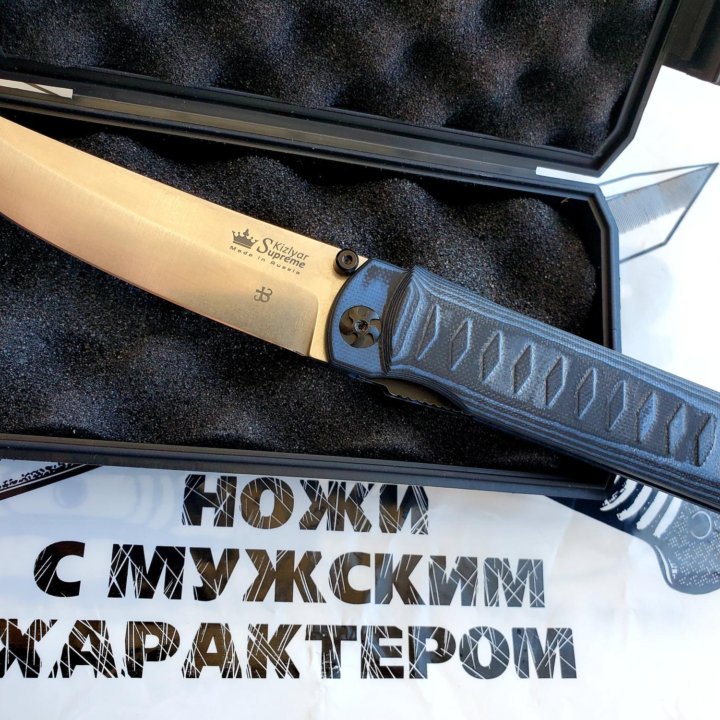 Нож Kizlyar Supreme Whisper M390 На подшипнике