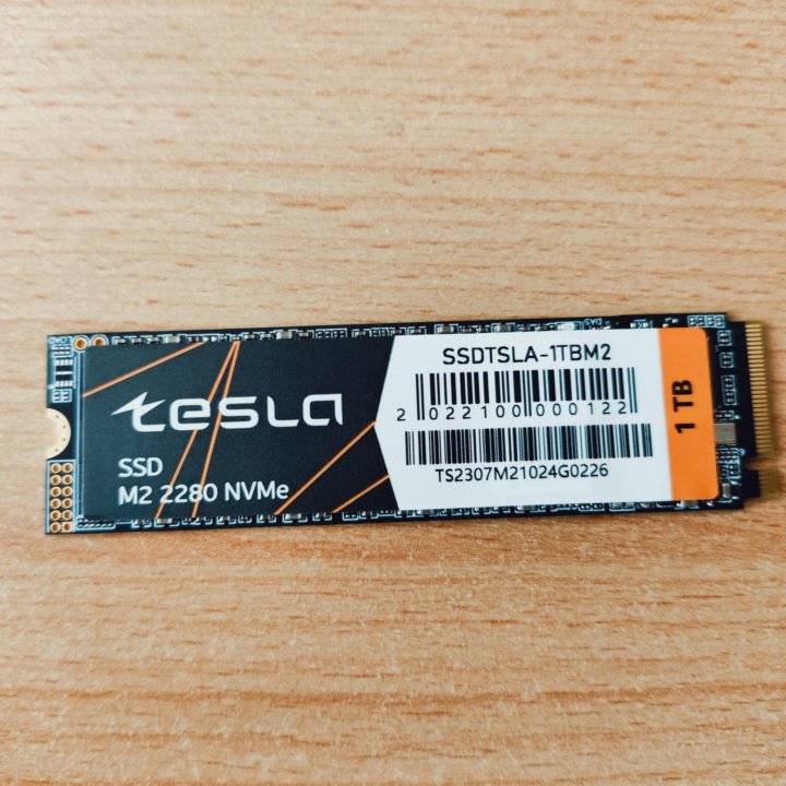 Новый SSD Tesla 1TB M.2 2280 nvme PCI-E 3.x x4