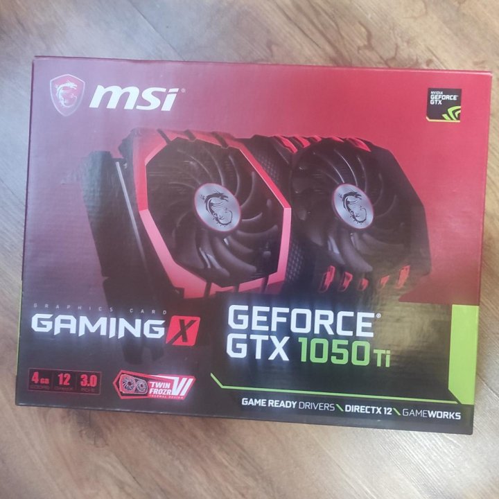 Видеокарта GeForce GTX 1050 ti 4 GB (MSI)