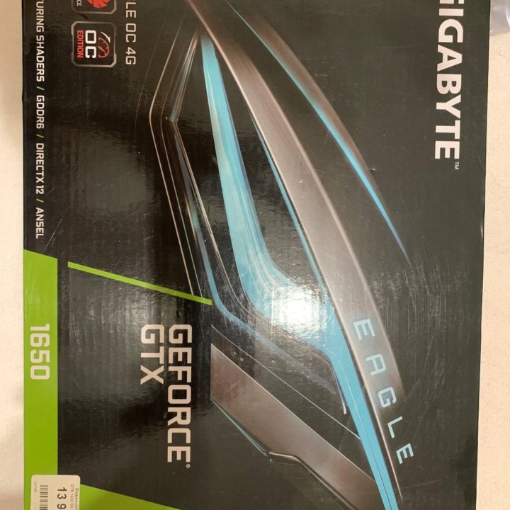 Gigabate GeForce GTX 1650 D6 eagle OC 4гб