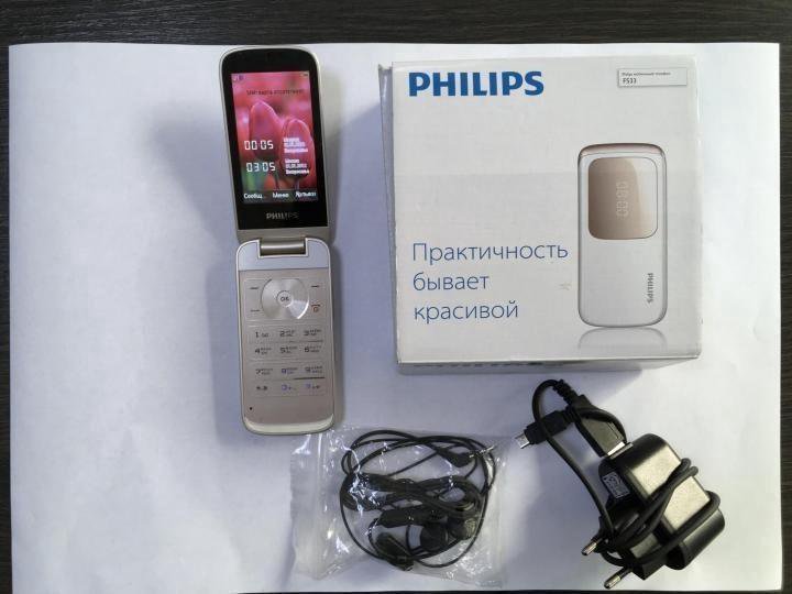 Новый Philips F533 (оригинал, 2-сим, комплект)