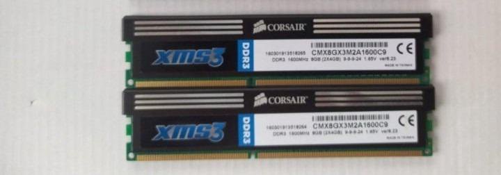 8 гигов DDR3 - 1600MHz Corsair XMS3