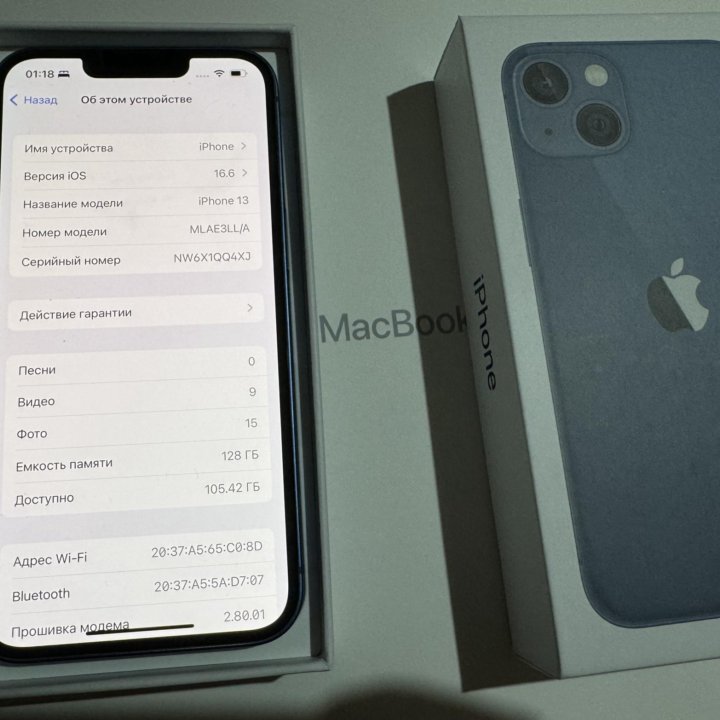 IPhone 13 128GB АКБ 92%