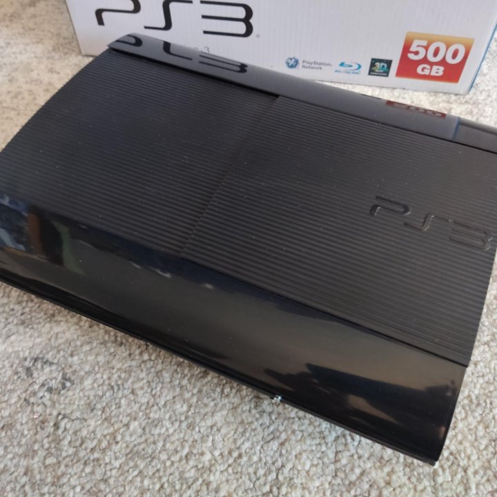 PS3 Super Slim 500Gb+54 игры(полный комплект)