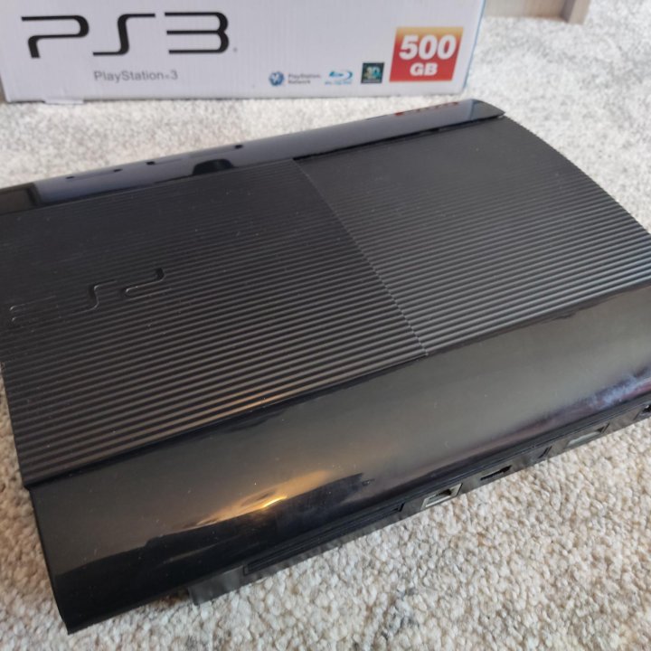 PS3 Super Slim 500Gb+54 игры(полный комплект)