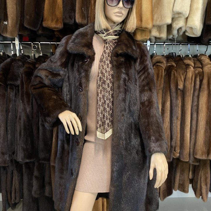 Kopenhagen fur. Греческая шуба из норки 54- 56 р.