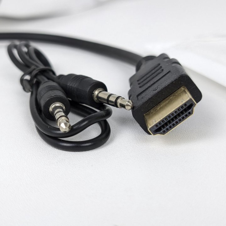 Переходники конвертеры HDMI VGA с аудио кабелем