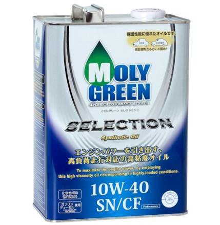 Масло моторное Moly Green Selection 10w40 синтетика 4 литра