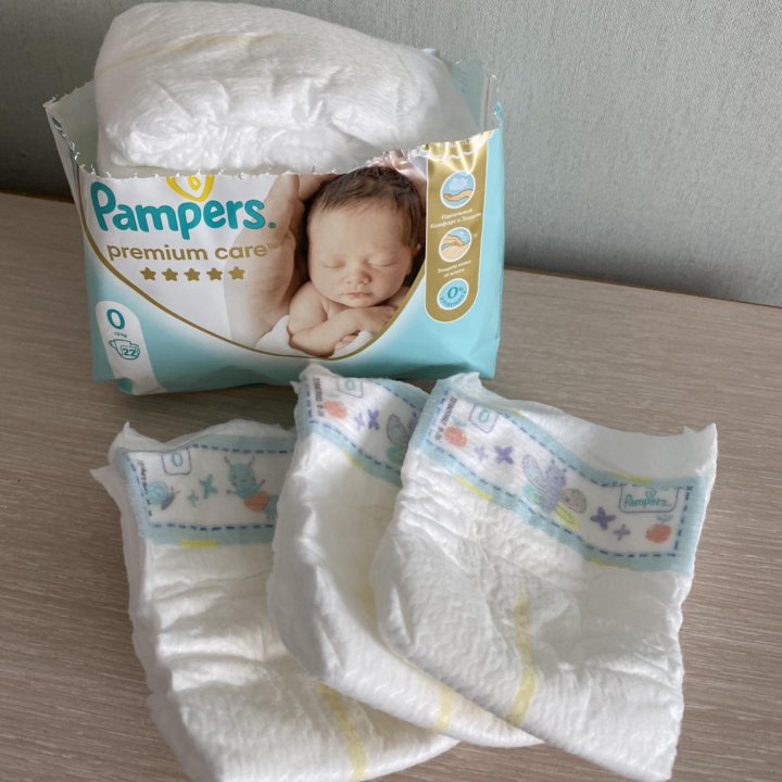 Подгузники Pampers Premium Care до 3 кг 15 штук