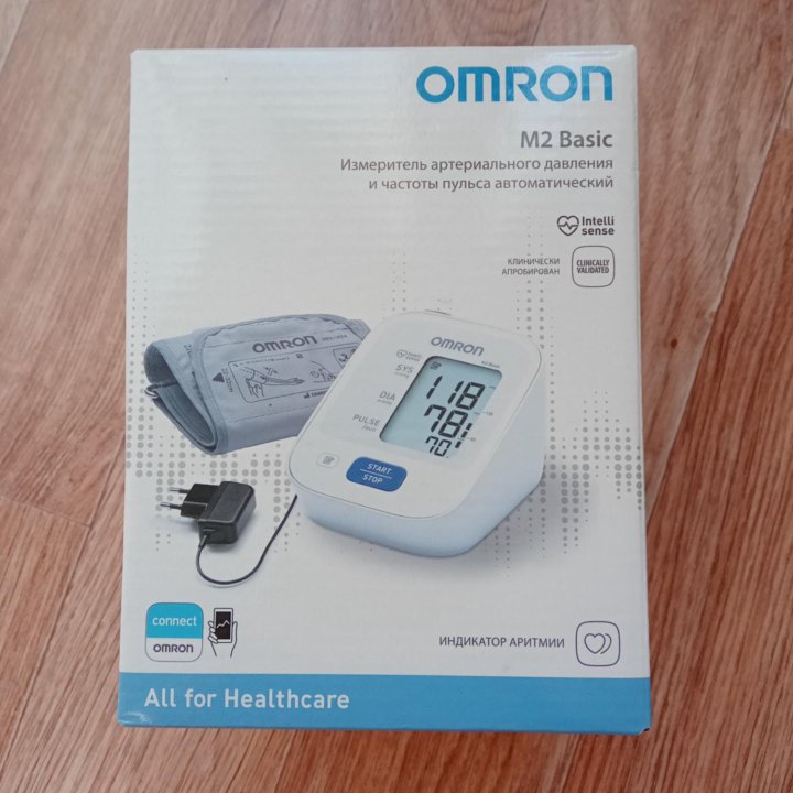 Тонометр Omron M2 Basic HEM-7121-ARU + адаптер