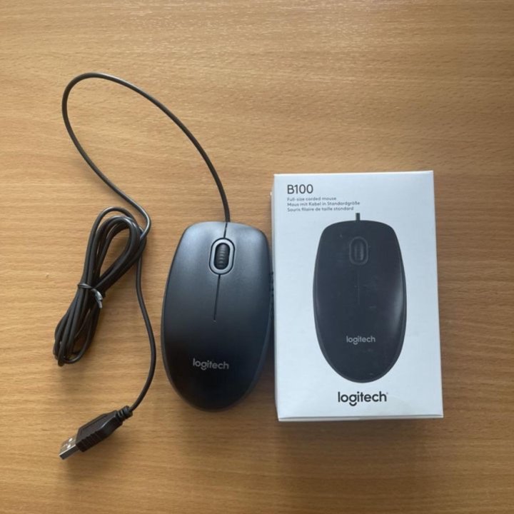 Мышь компьютерная новая игровая logitech B100