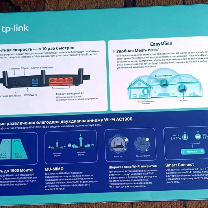 TP-Link Роутер Archer A8 AC1900