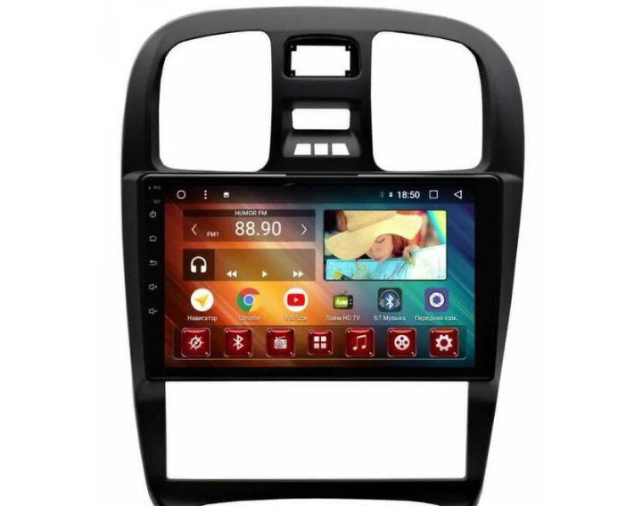 магнитола 2 din android 9 дюймов hyundai sonata