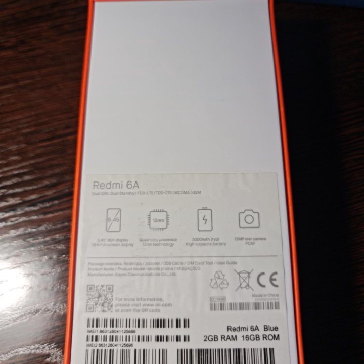 Redmi 6A blue