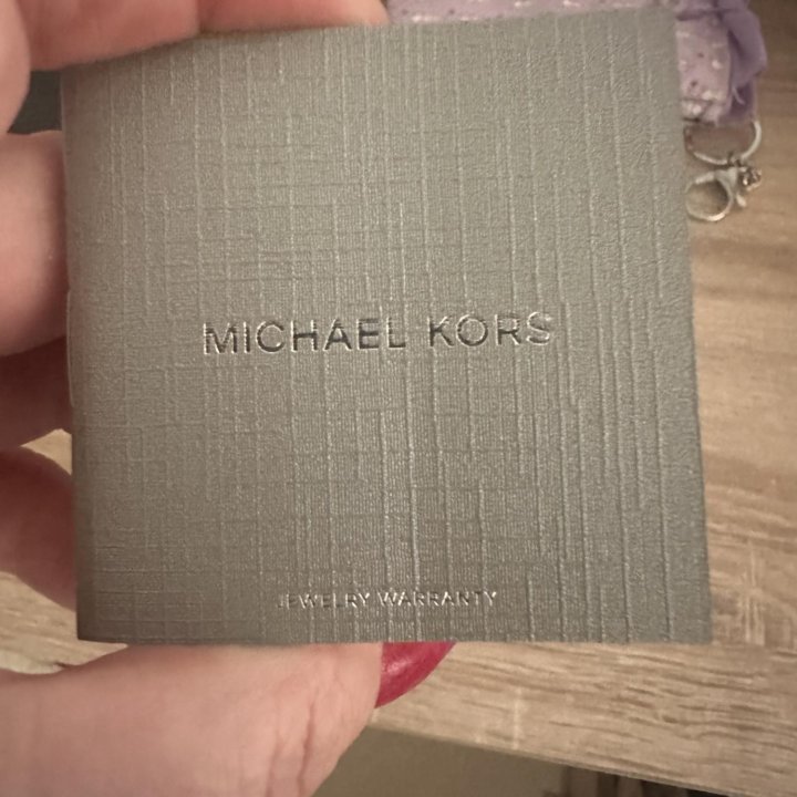 Серебряный набор колье и серьги Michael Kors