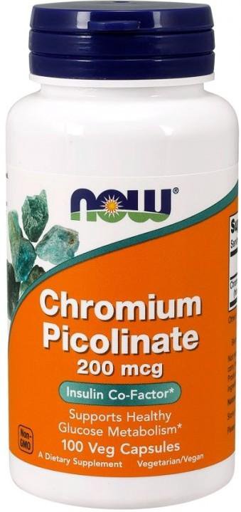 Жиросжигатель NOW Chromium Picolinate 200 мкг 100 капсул