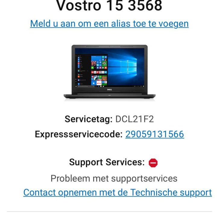 DELL VOSTRO 15 3568, INTEL P4405u