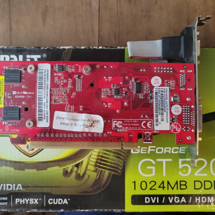 Видеокарта Palit GeForce GT 520 1024 mb ddr3