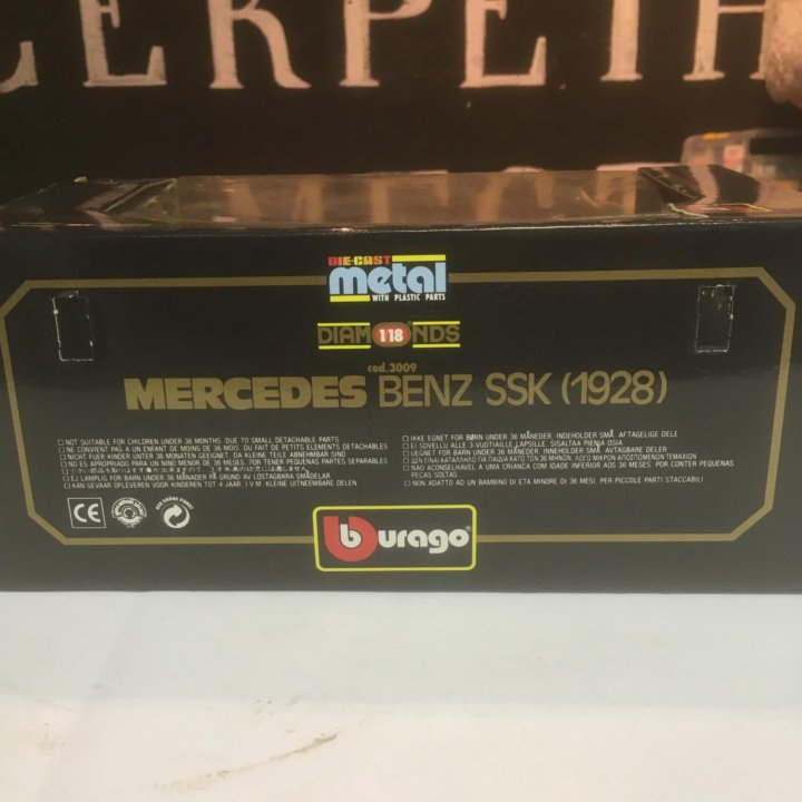 Mercedes-Benz SSK 1928 BBurago Italy 1:18