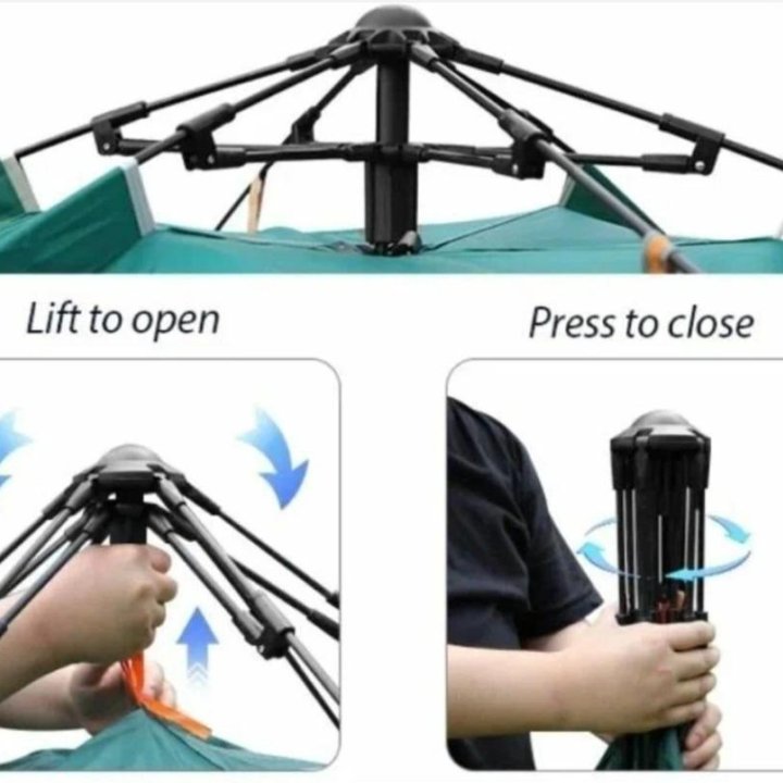 Палатка туристическая 4 местная автоматическая