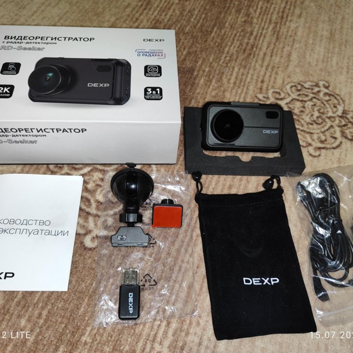 Видеорегистратор радар dexp RD-Seeker black wifi2K