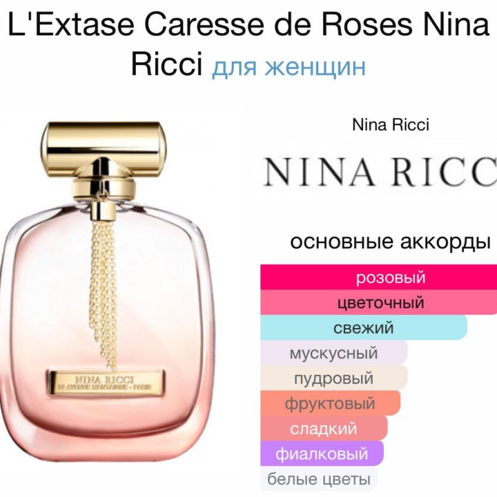 Женские духи L'Extase Caresse de Roses Nina Ricci