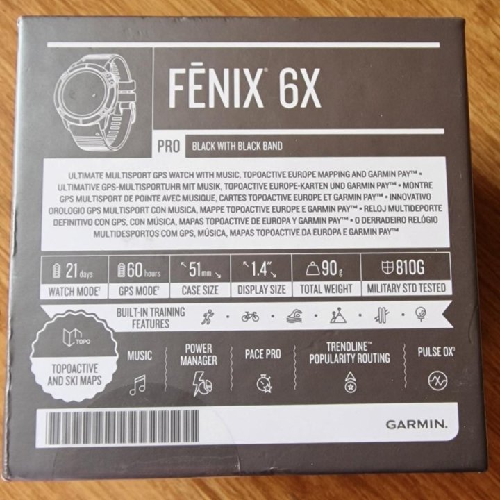 Часы Garmin Fenyx 6X Pro