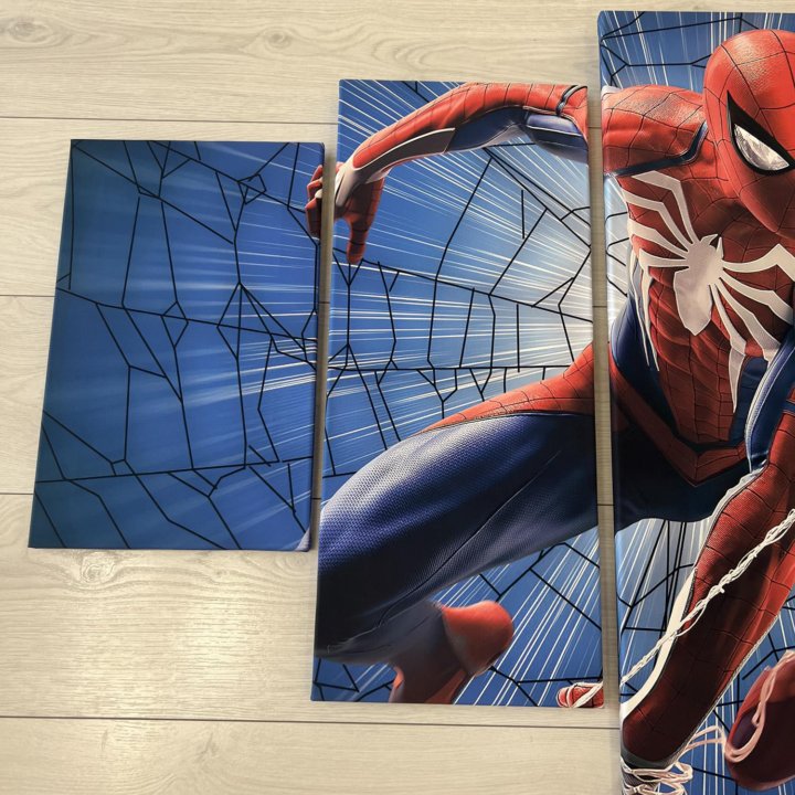 Модульная картина spider-man человек паук