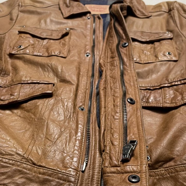 Levi's Leather Trucker Jacket