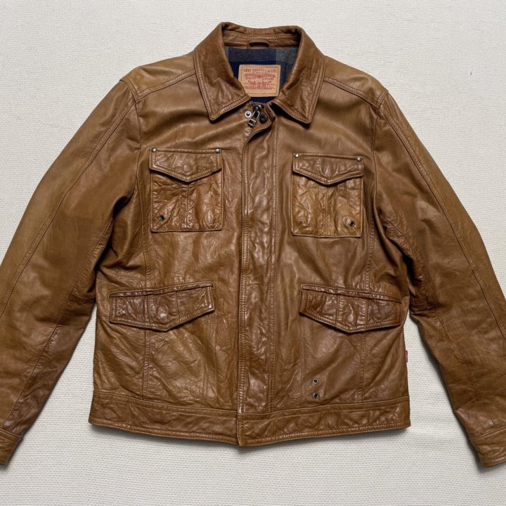 Levi's Leather Trucker Jacket