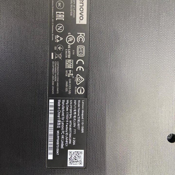 Lenovo IdeaPad 110-15IBR! 4/128Gb SSD 1.6GHz 16''