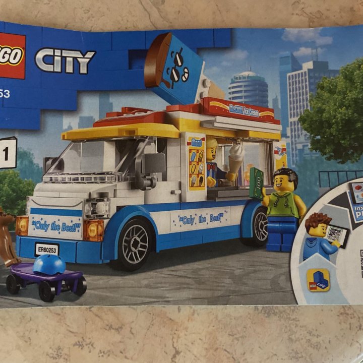 Lego city 60253 Фургон с мороженым. Оригинал