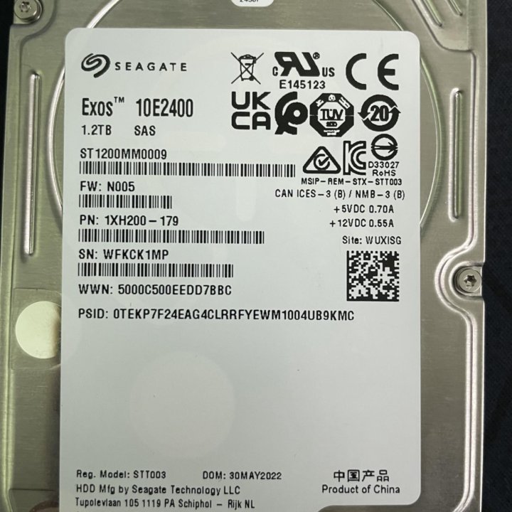 Жесткий диск seagate exos 1.2TB SAS