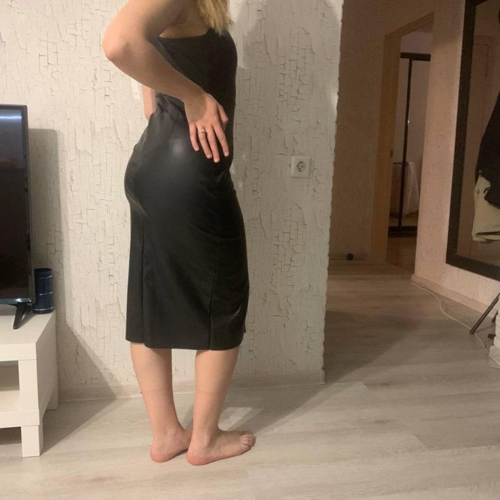 Кожаное платье