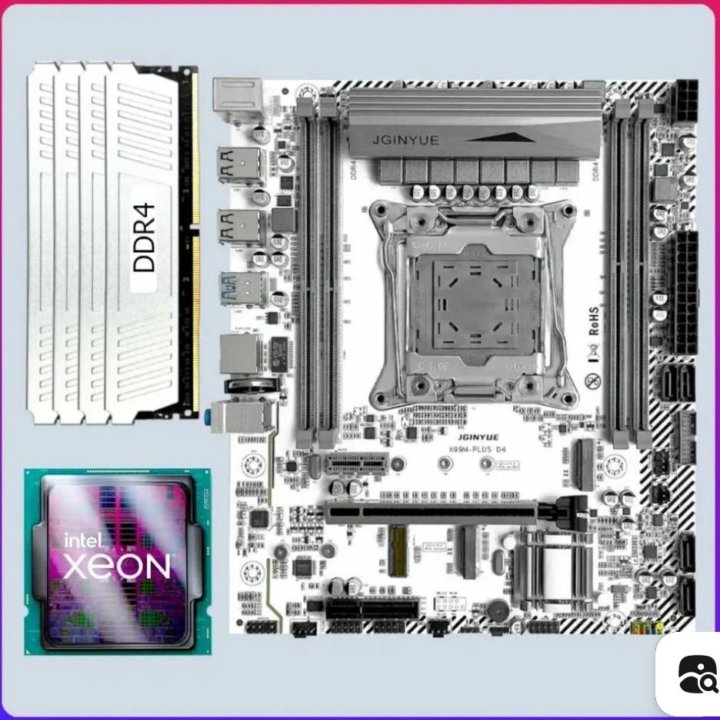 Материнская плата с процессором Xeon 2670v3 , 32 г