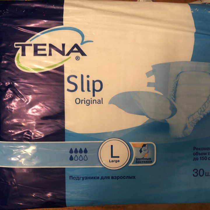 Подгузники для взрослых Tena Slip Original L