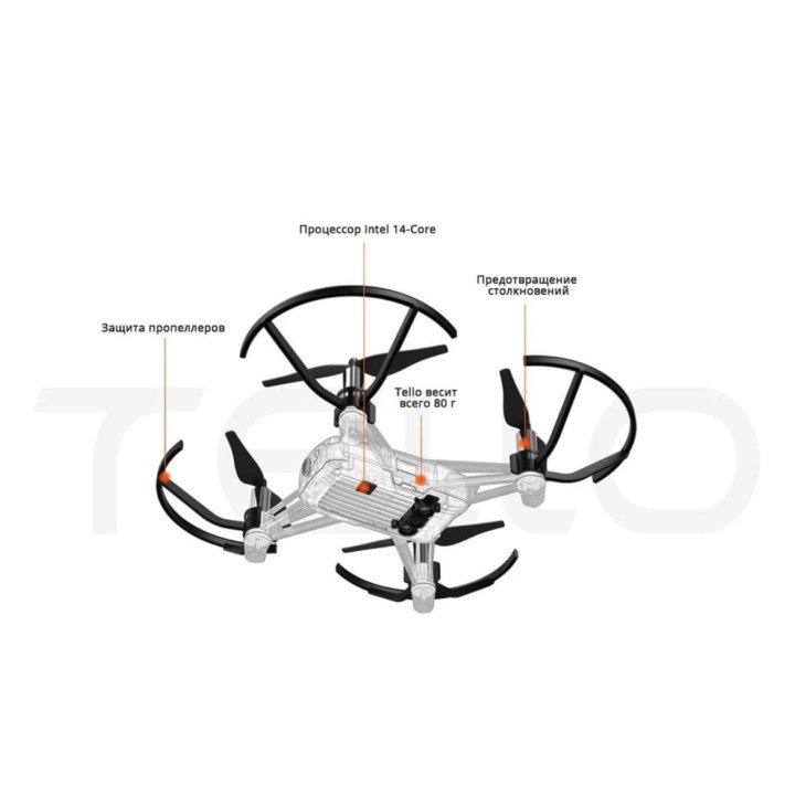 Квадрокоптер DJI Ryze Tello дрон