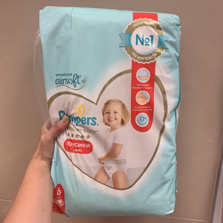 Pampers трусики 6 42 шт