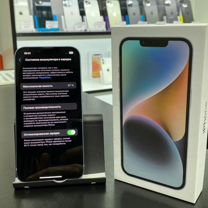 Apple iPhone 14 - 128Gb, Face ID, Blue. Б/У!