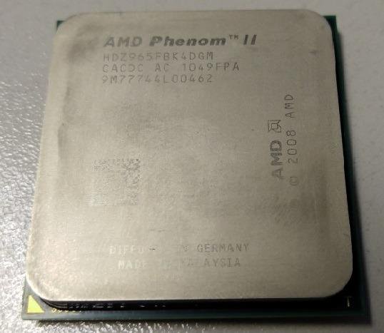 Phenom II X4 965\4 ядра\ 3.4 GHz/125W AM3