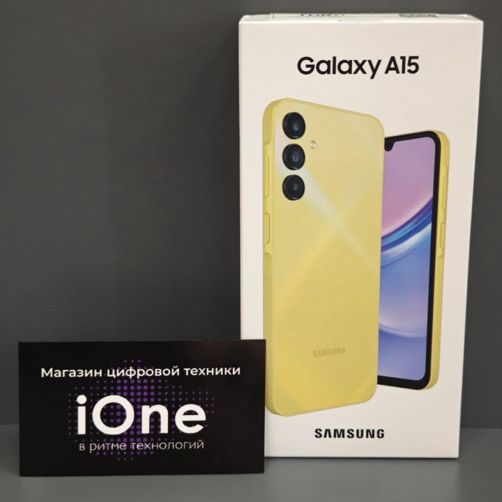 Samsung Galaxy A15 8/256Gb (Желтый/Новый)