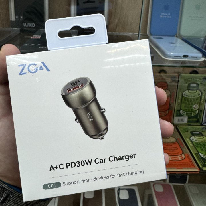 Автомобильное зарядное устройство ZGA 30W