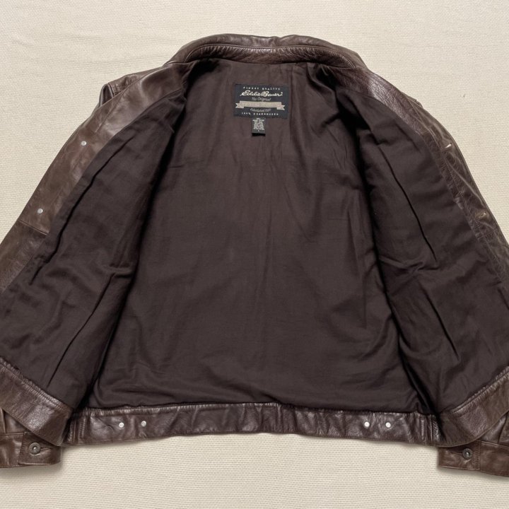 Eddie Bauer Leather Trucker Jacket