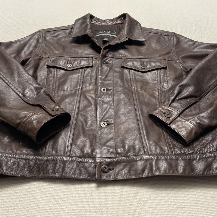 Eddie Bauer Leather Trucker Jacket