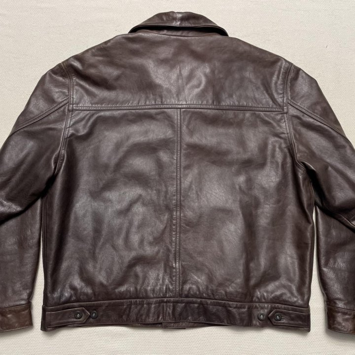 Eddie Bauer Leather Trucker Jacket