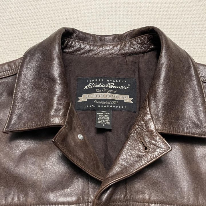 Eddie Bauer Leather Trucker Jacket