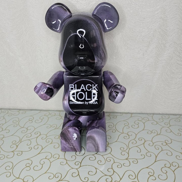 bearbrick black hole 400% 28cm