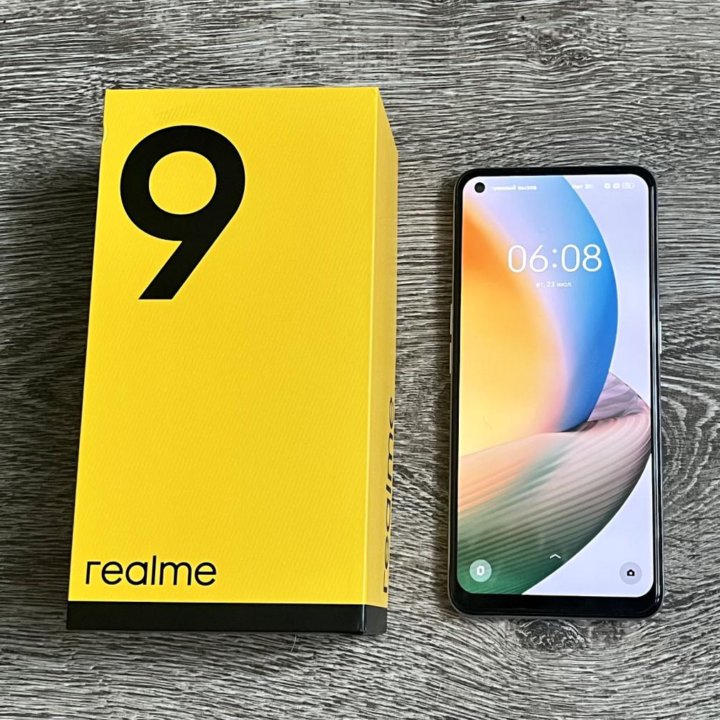 Realme 9, 6/128GB, White(Ростест)