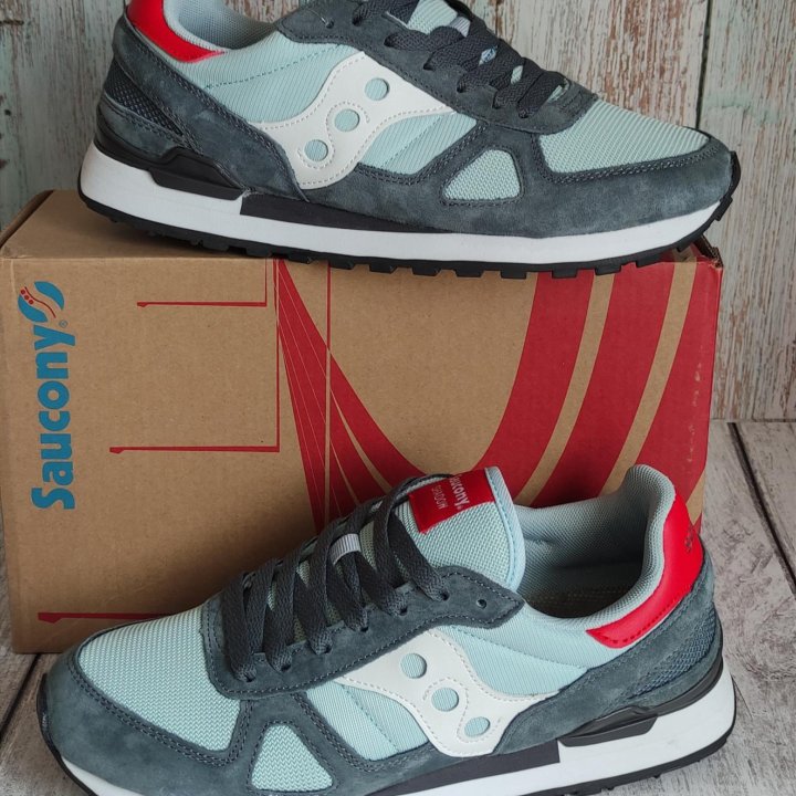 КРОССОВКИ МУЖСКИЕ ЛЕТНИЕ ЗАМШЕВЫЕ SAUCONY SHADOW