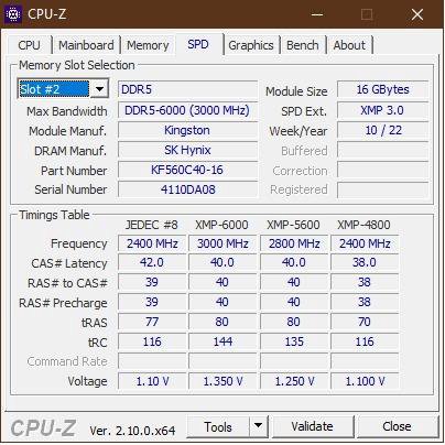 Kingston DDR5 32Gb (2x16Gb) 6000MHz Fury Beast